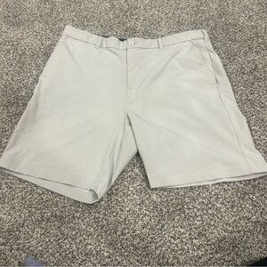 Mizzen+Main Helmsman Shorts Mens 36 Gray  Performance Chino Golf Stretch Casual